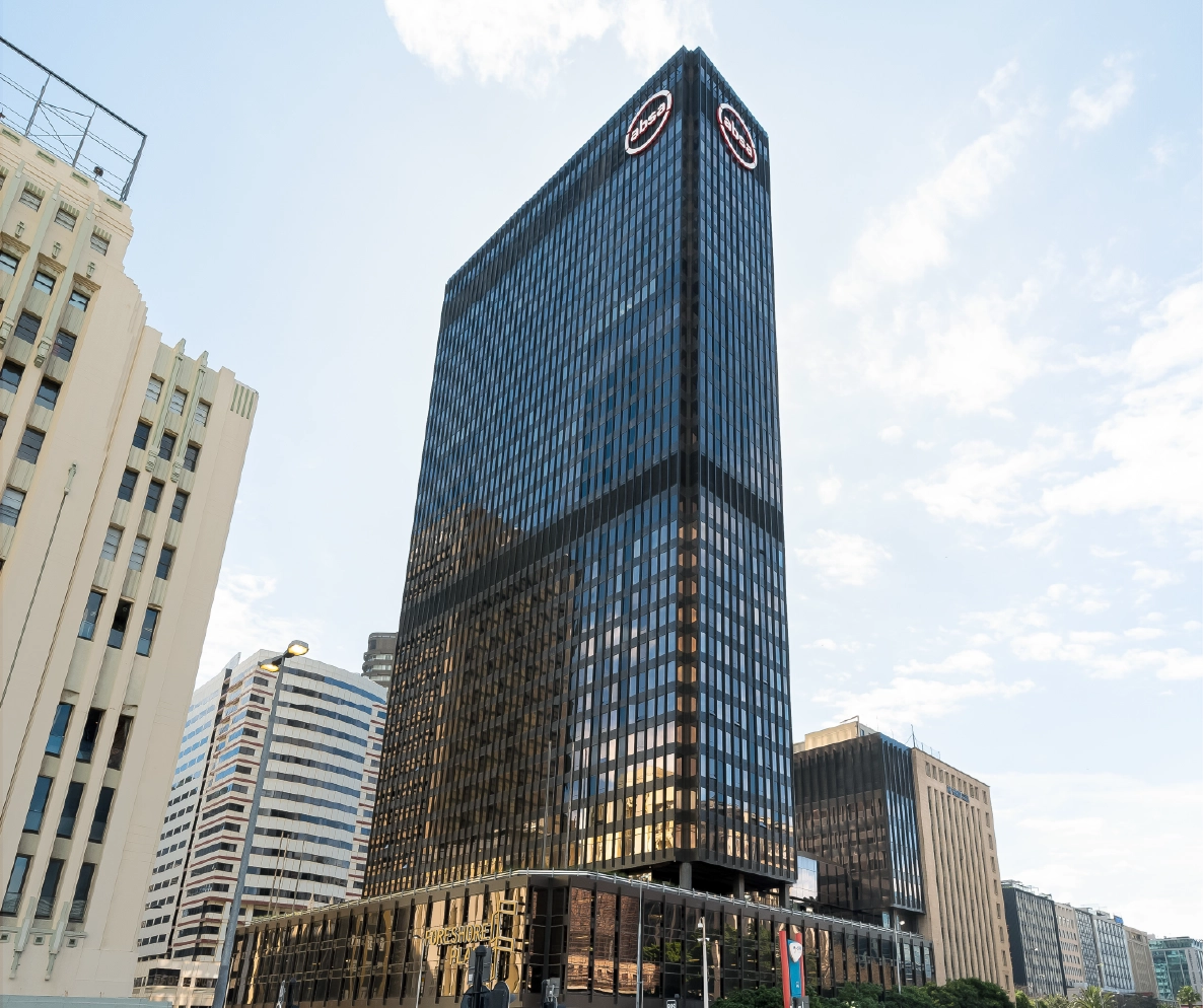 Foreshore Place building exterior, central Cape Town