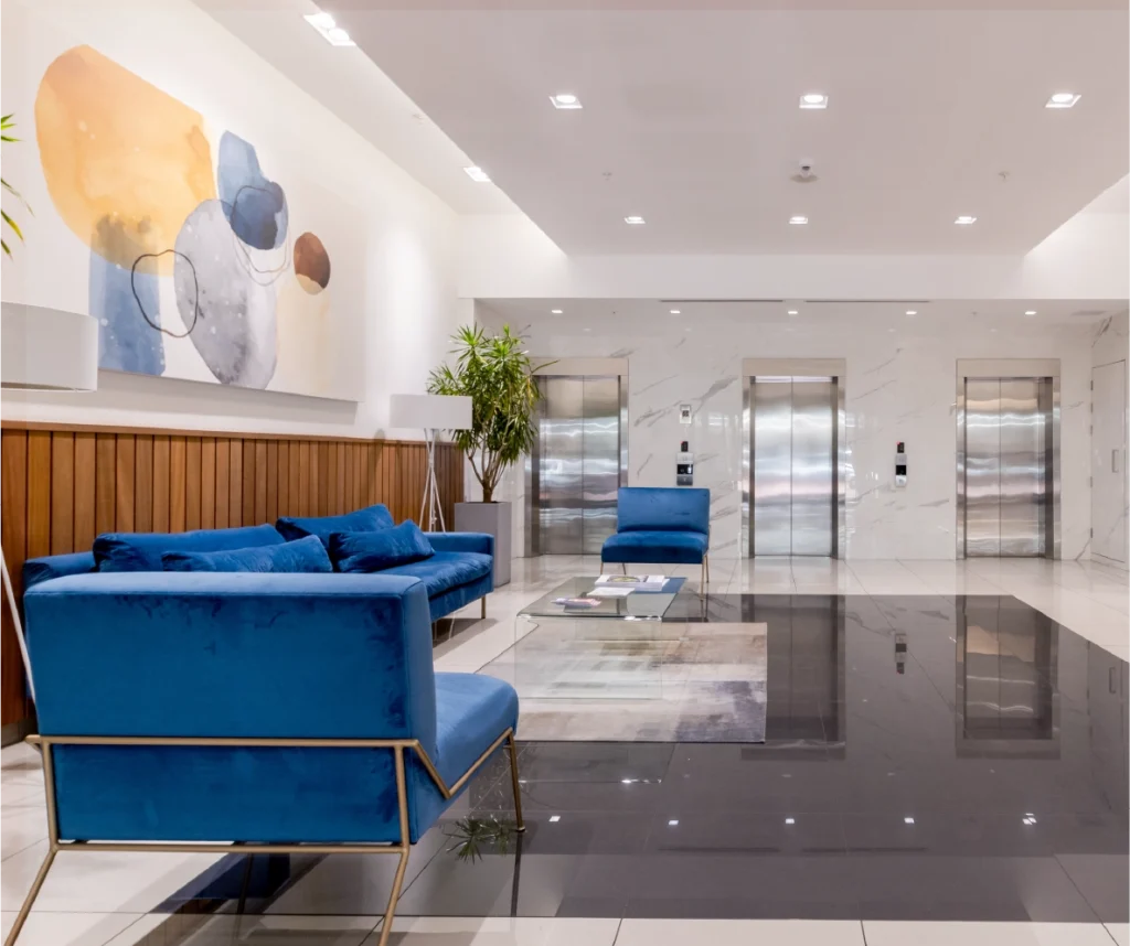 Foreshore Place building reception or lobby area