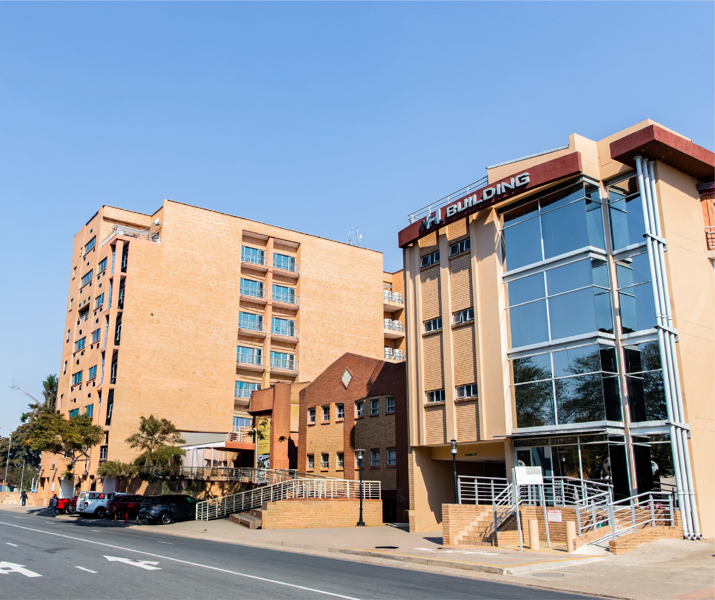 MHL Building exterior, a three-storey commercial office block in Polokwane