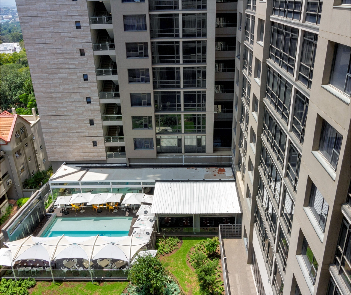 Masingita Towers residential building exterior, Sandton
